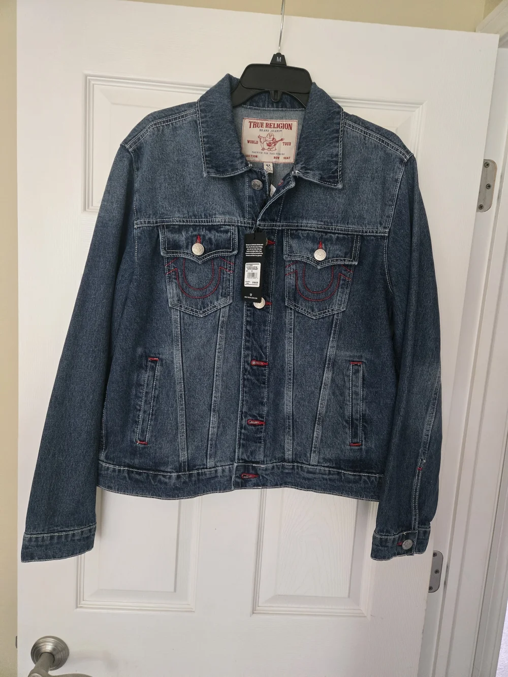 True Religion Men's Blue Denim Trucker Jacket